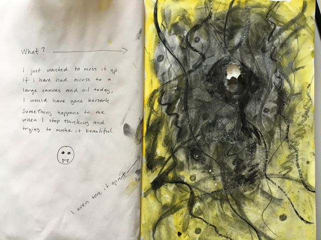 Experimental painting and drawing - image 3 - student project