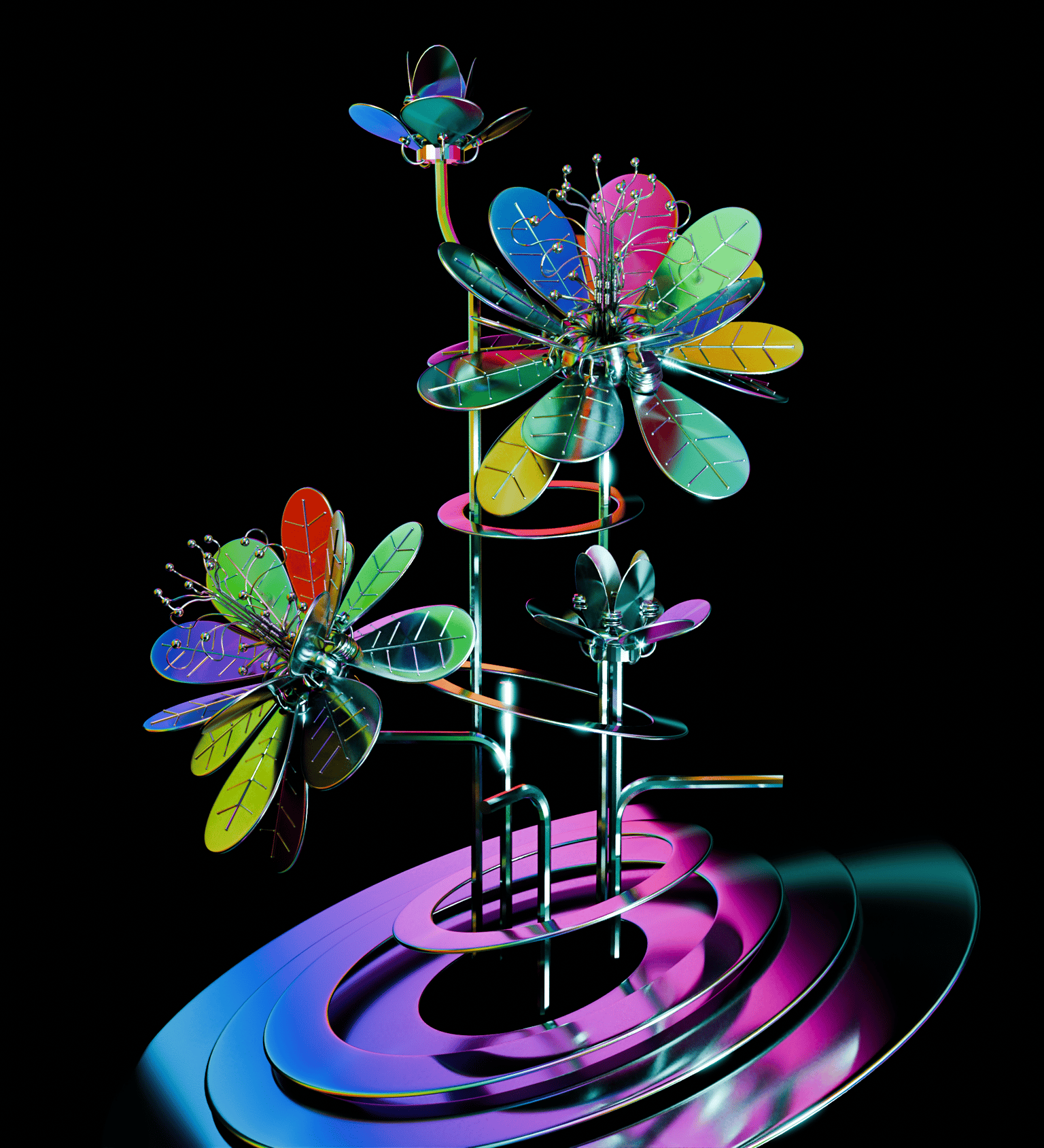 Metal Flower - image 2 - student project