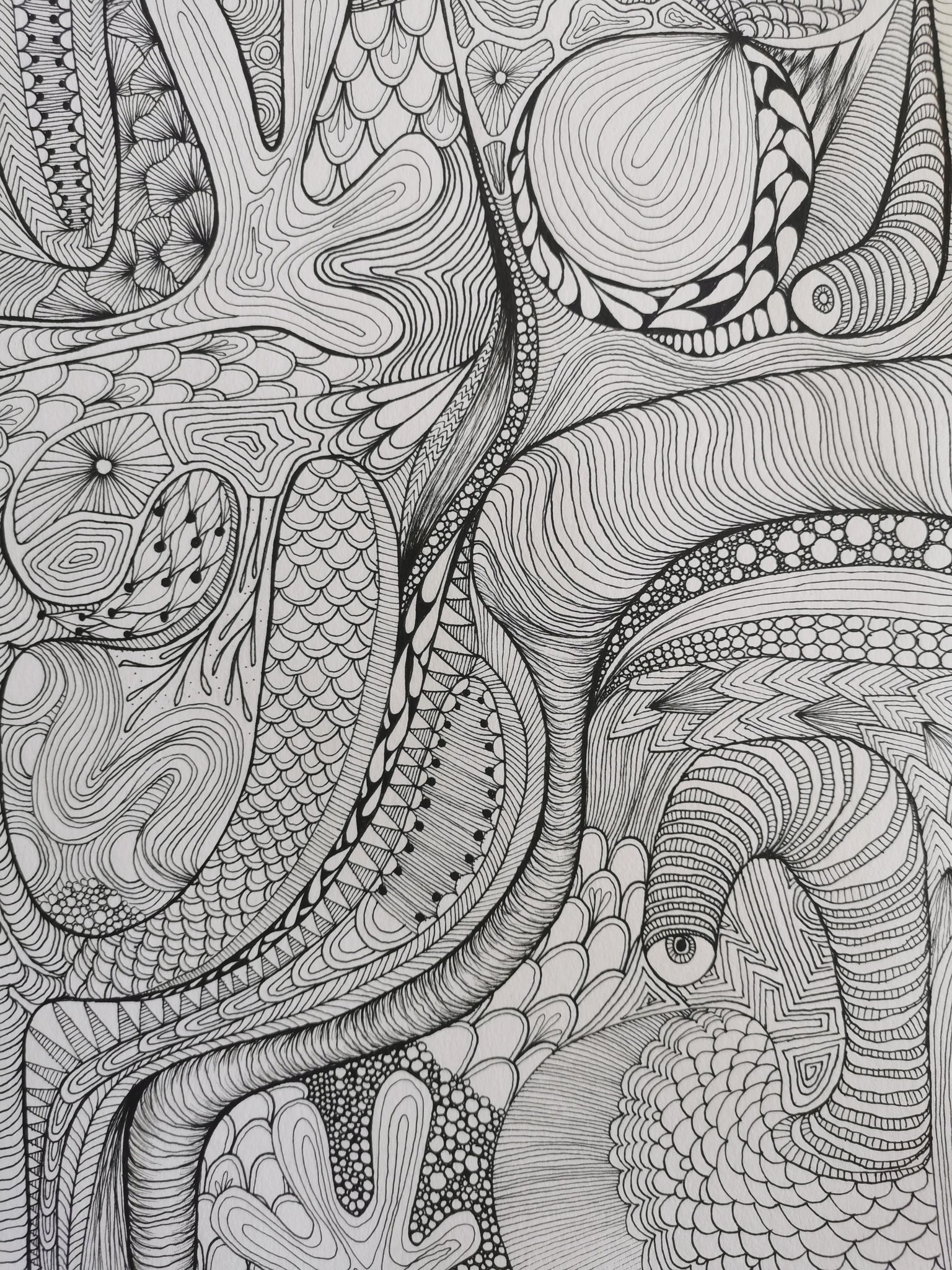 Abstract drawing - image 1 - student project