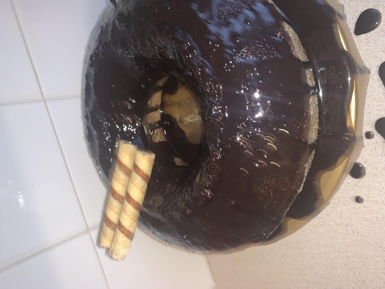 Chocolate oil based cake - image 1 - student project