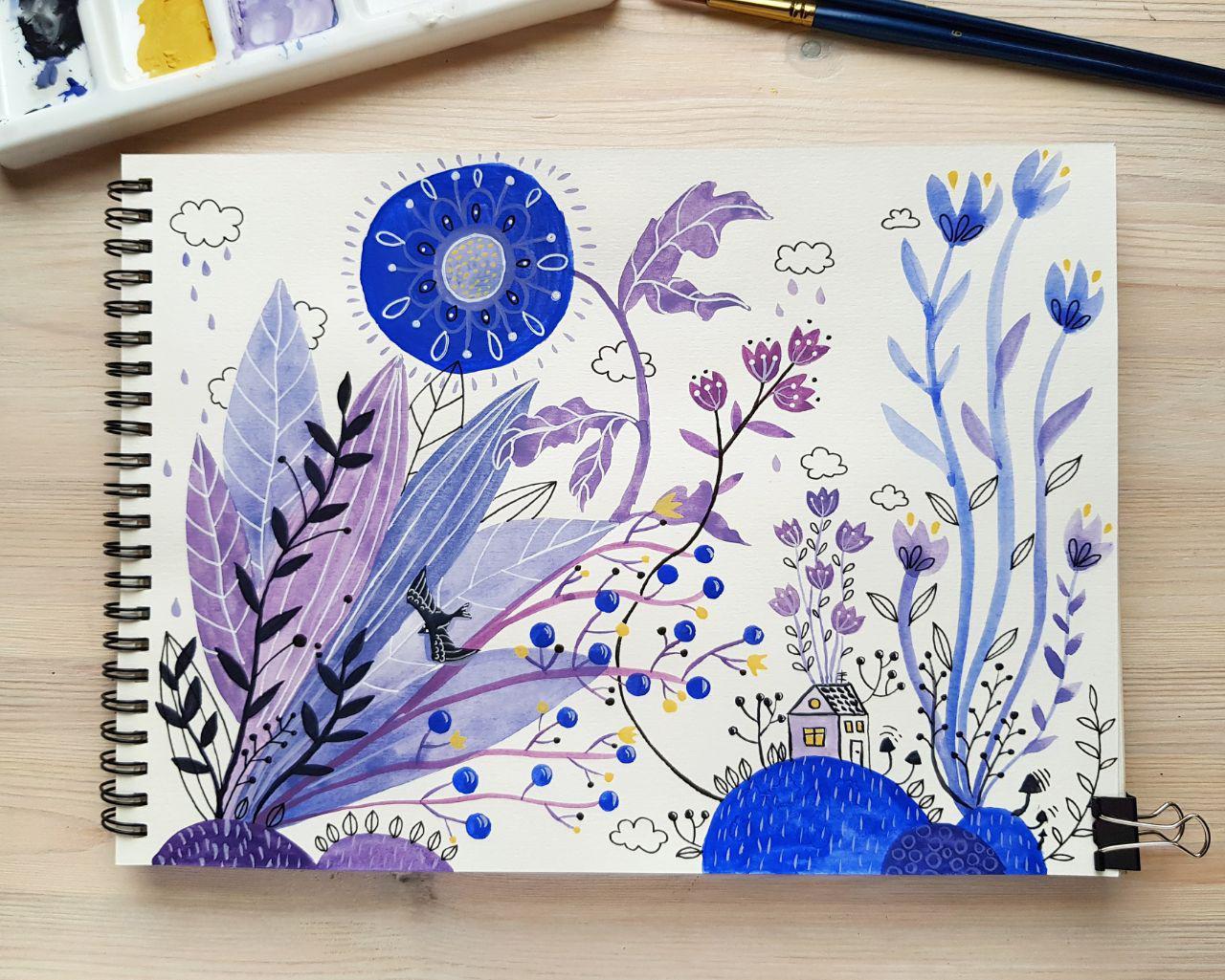 Lavender field - image 1 - student project