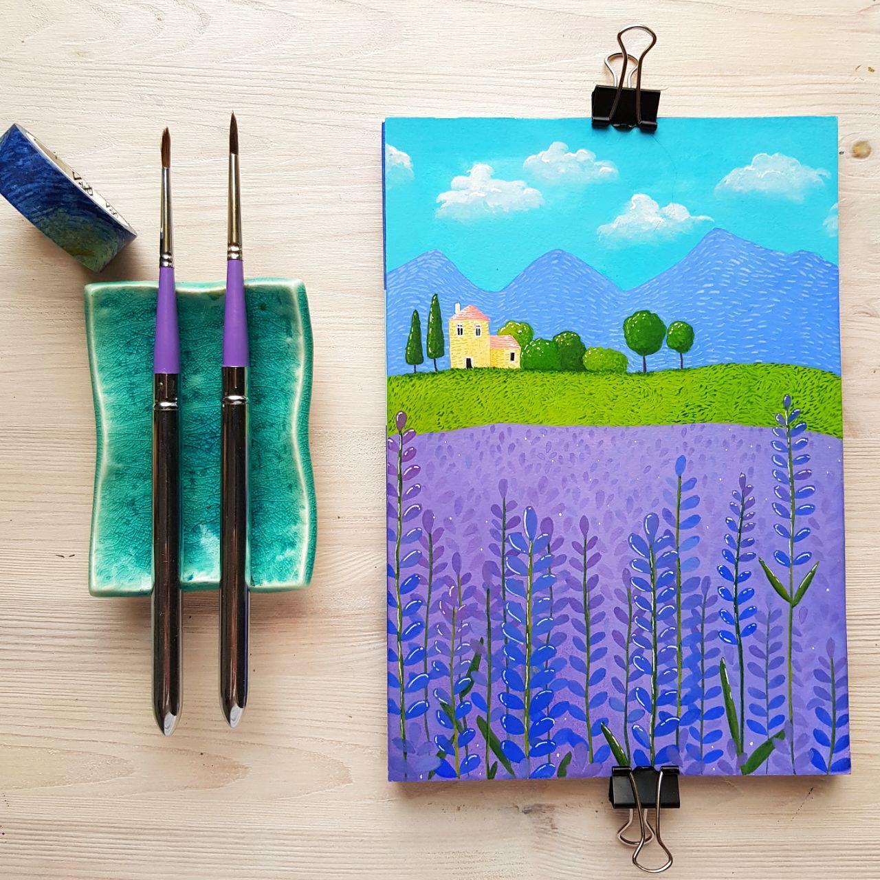 Lavender field - image 4 - student project