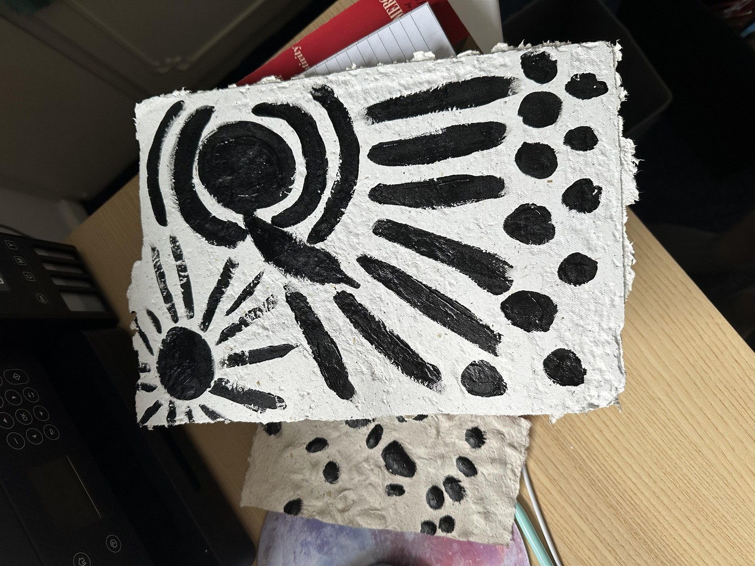 Homemade handmade paper - image 2 - student project
