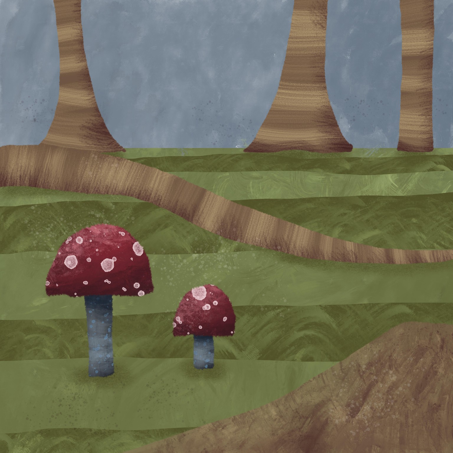 Mushrooms in the forest - image 1 - student project