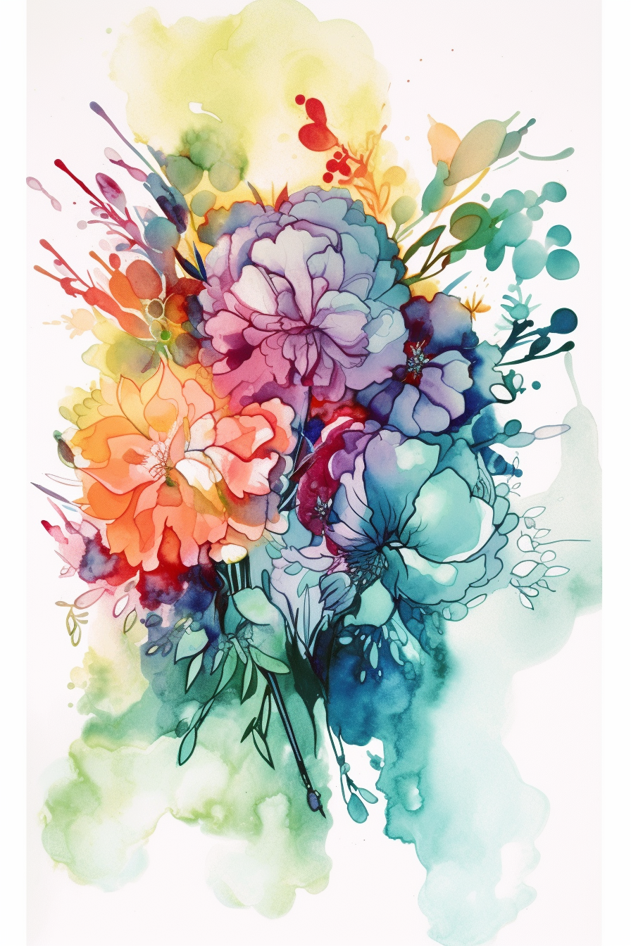 Alcohol Ink Florals on the iPad with Procreate by Starlene Designs - image 1 - student project
