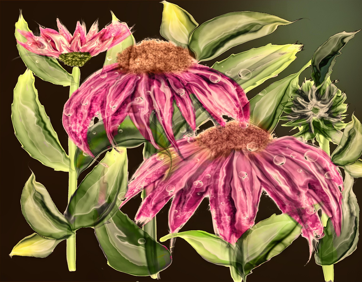 Alcohol Ink Florals on the iPad with Procreate by Starlene Designs - image 4 - student project