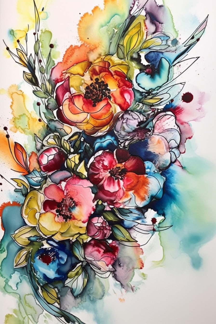 Alcohol Ink Florals on the iPad with Procreate by Starlene Designs - image 2 - student project