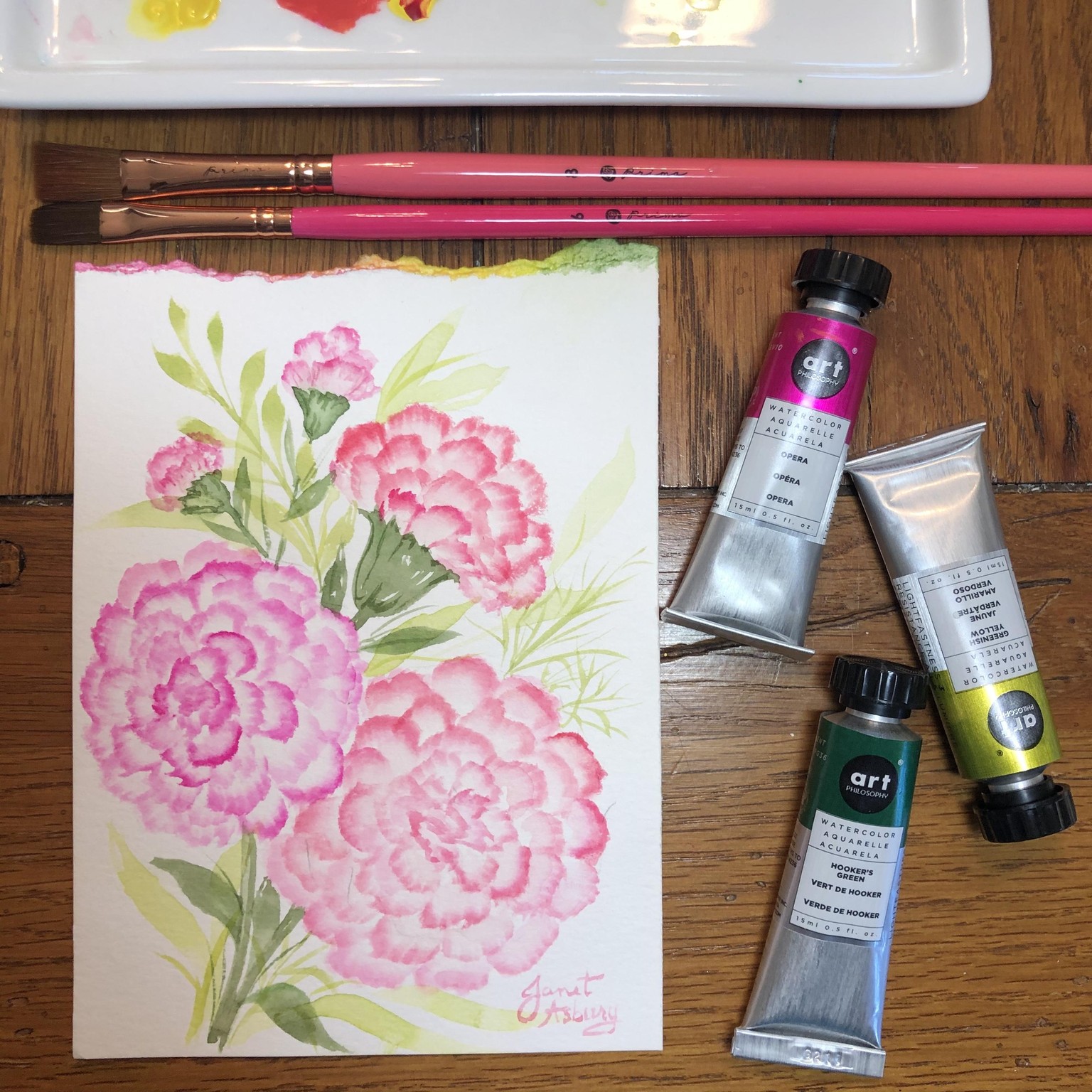 Carnations with Esther Peck - image 1 - student project