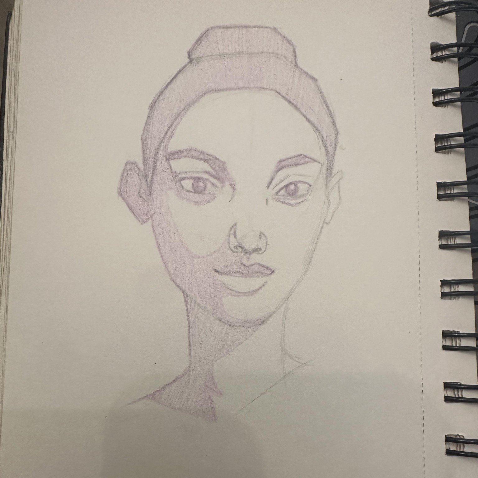 Color pencil portrait - image 2 - student project