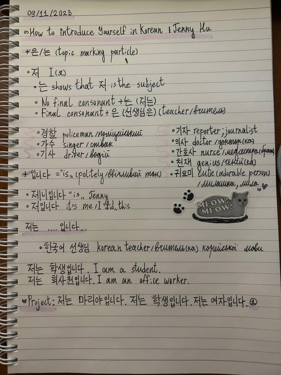 Notes + Project!! - image 1 - student project