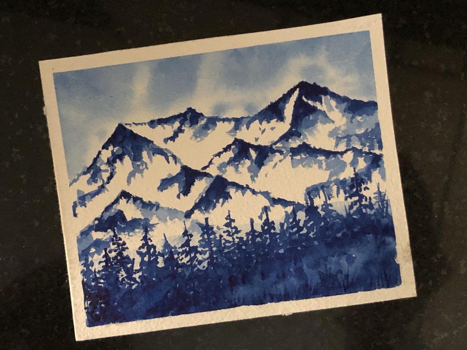 Exploring watercolors in monochrome by Dhritikana Nath - image 1 - student project