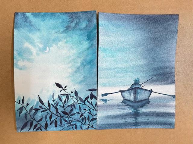 Meditate with watercolors - image 8 - student project