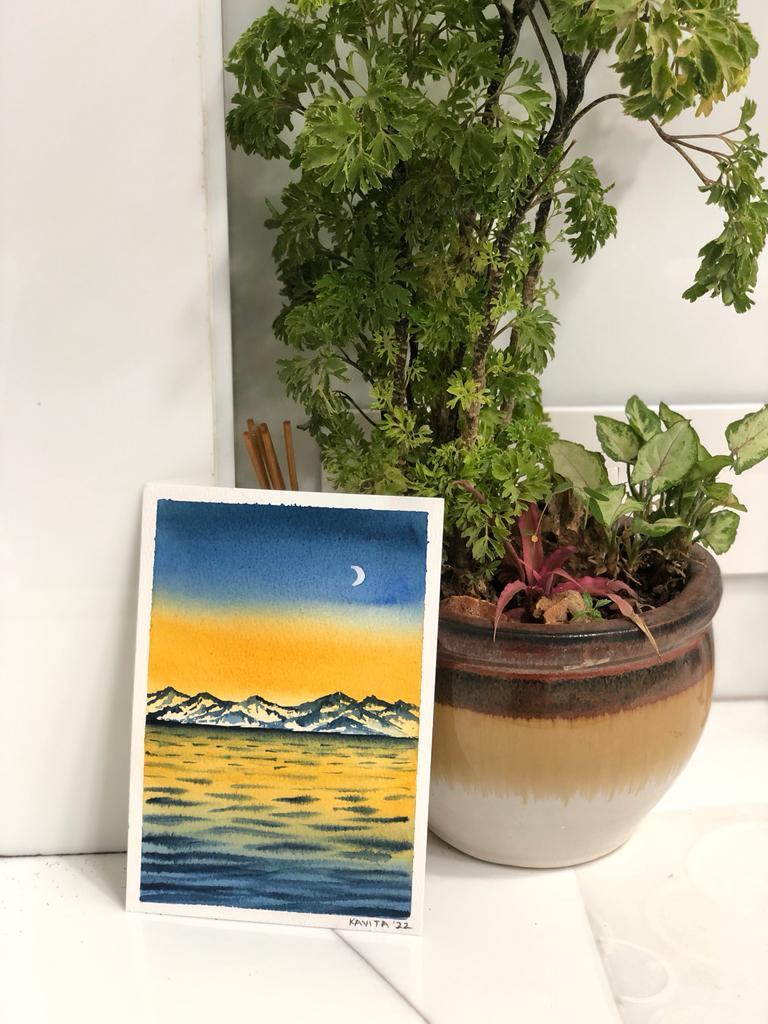 Watercolor landscape with Dhritikanath - image 3 - student project
