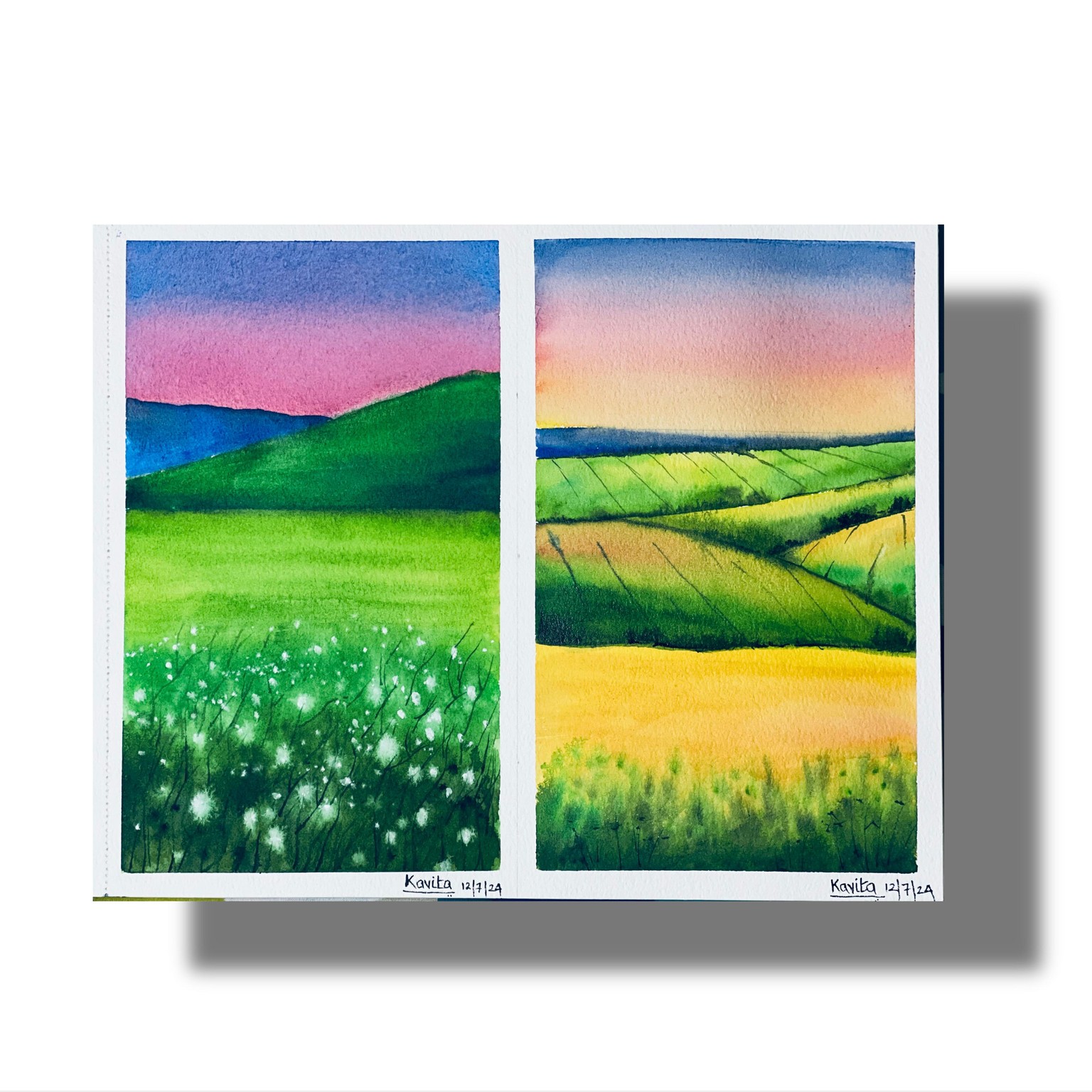 Watercolor spring challenge by dhriti - image 2 - student project