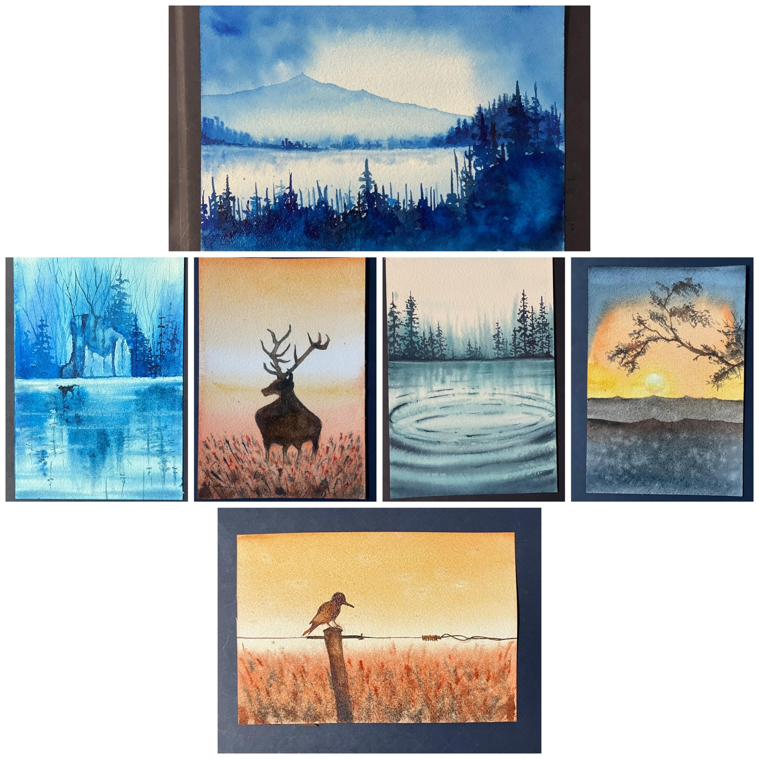 Meditate with watercolors - image 2 - student project