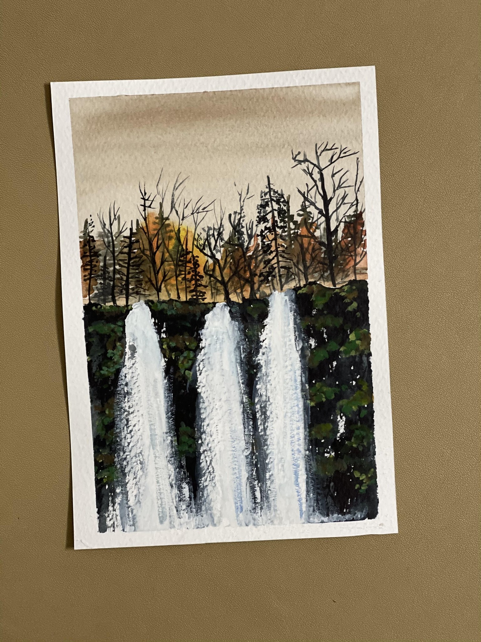 Expressive watercolor landscape - image 1 - student project