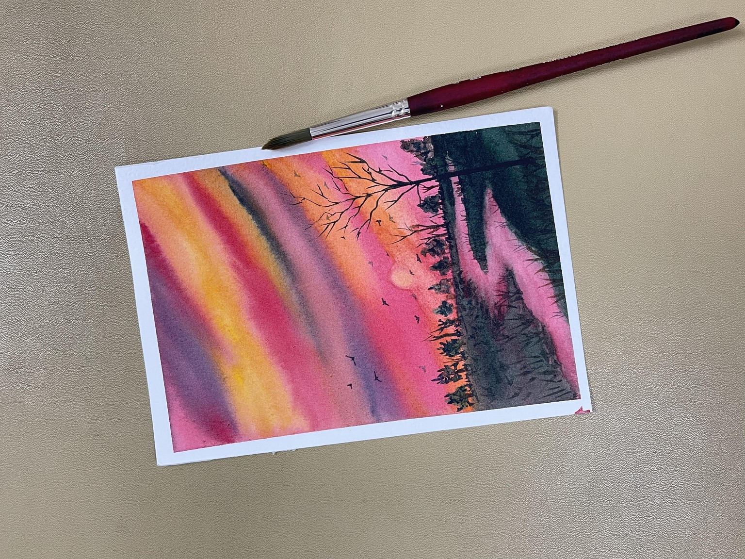 Sunrise and sunset landscape by shanan - image 2 - student project
