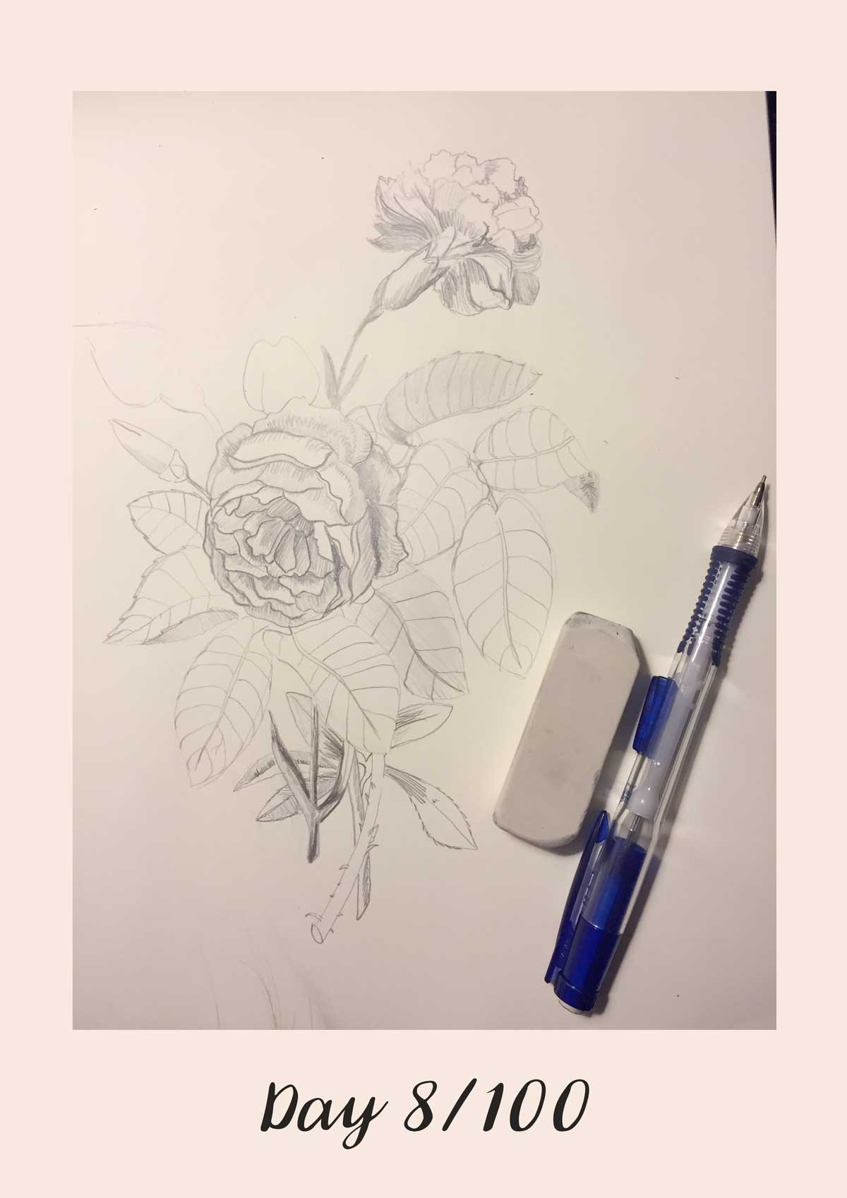 *COMPLETE* 100 Days of Sketching (Updated March 10th, Day 100/100) - image 9 - student project