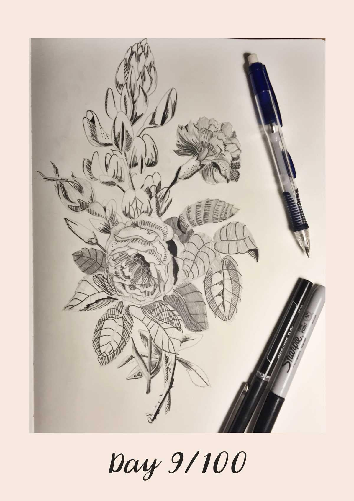 *COMPLETE* 100 Days of Sketching (Updated March 10th, Day 100/100) - image 10 - student project