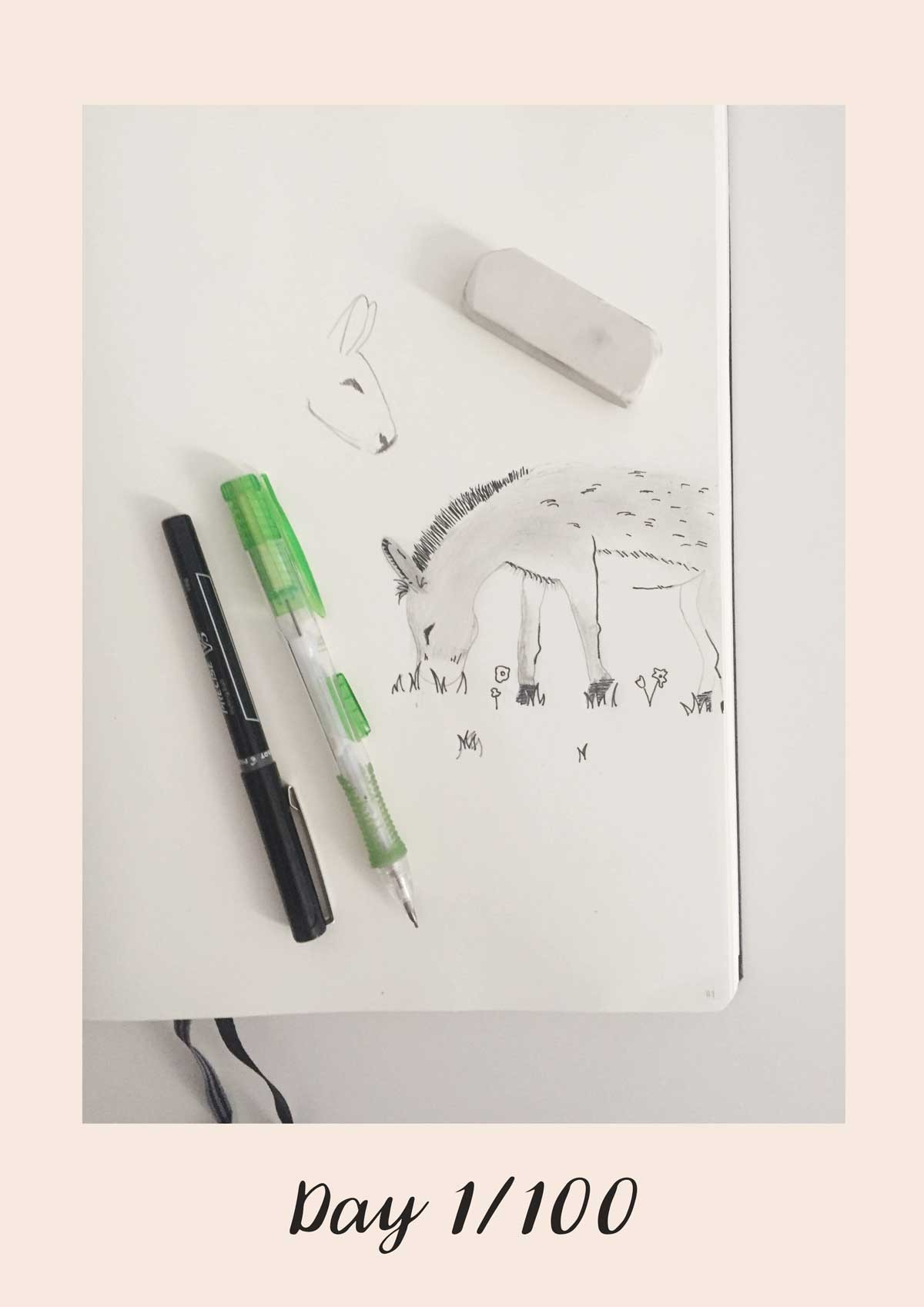 *COMPLETE* 100 Days of Sketching (Updated March 10th, Day 100/100) - image 2 - student project