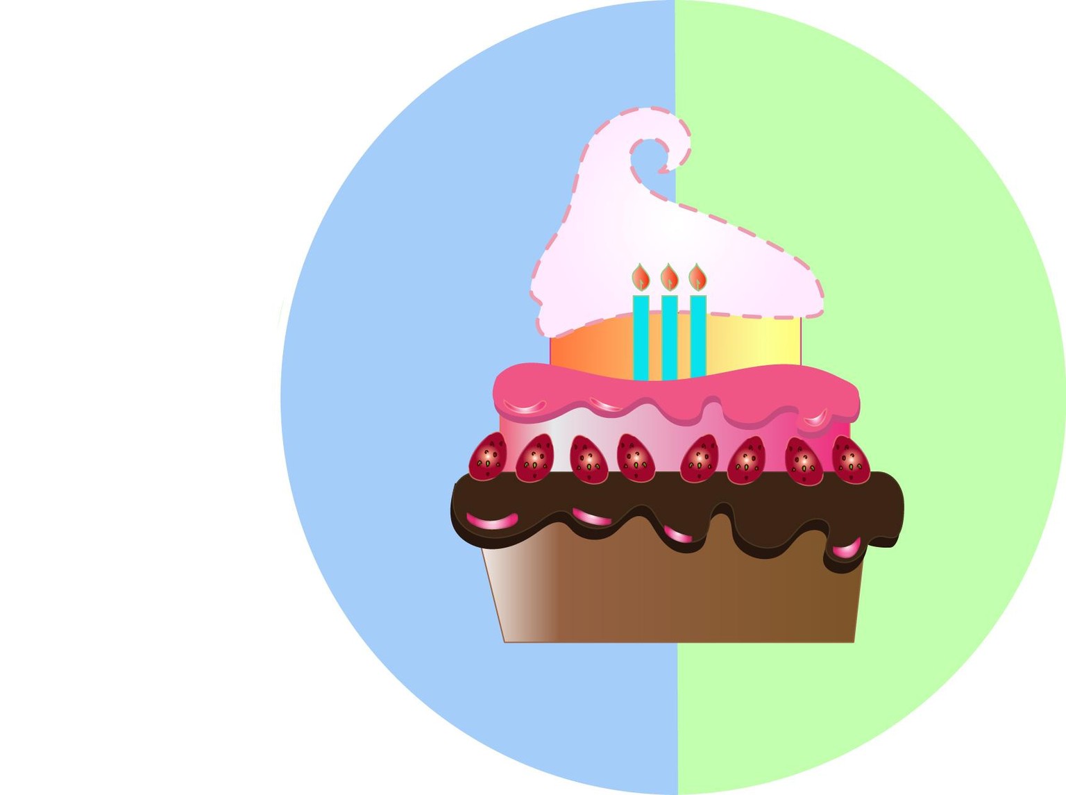 Triple Layered Cupcake  - image 1 - student project