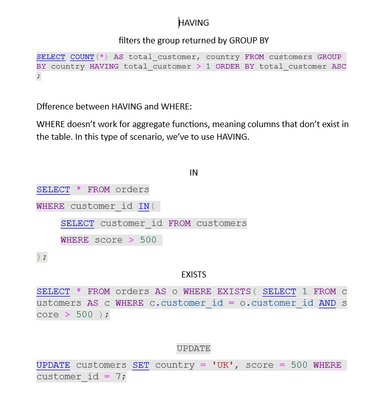 MySQL Queries - image 1 - student project