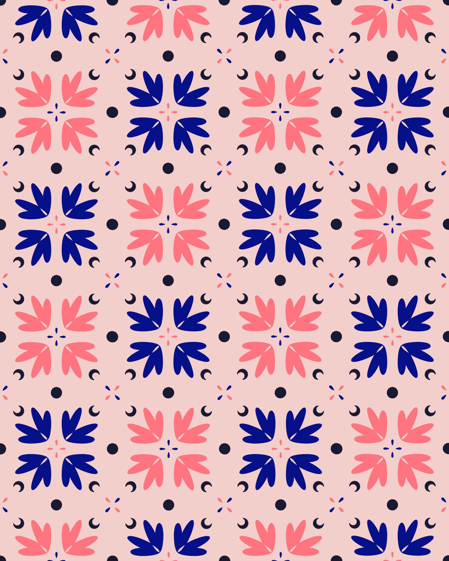 Sample Art from Your Teacher: Floral Tile Pattern - image 1 - student project