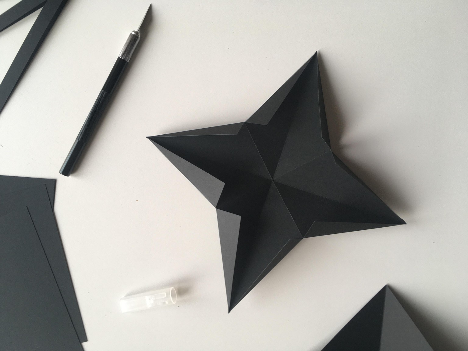 Geometric Star Paper Ornaments for Home Decor - image 7 - student project