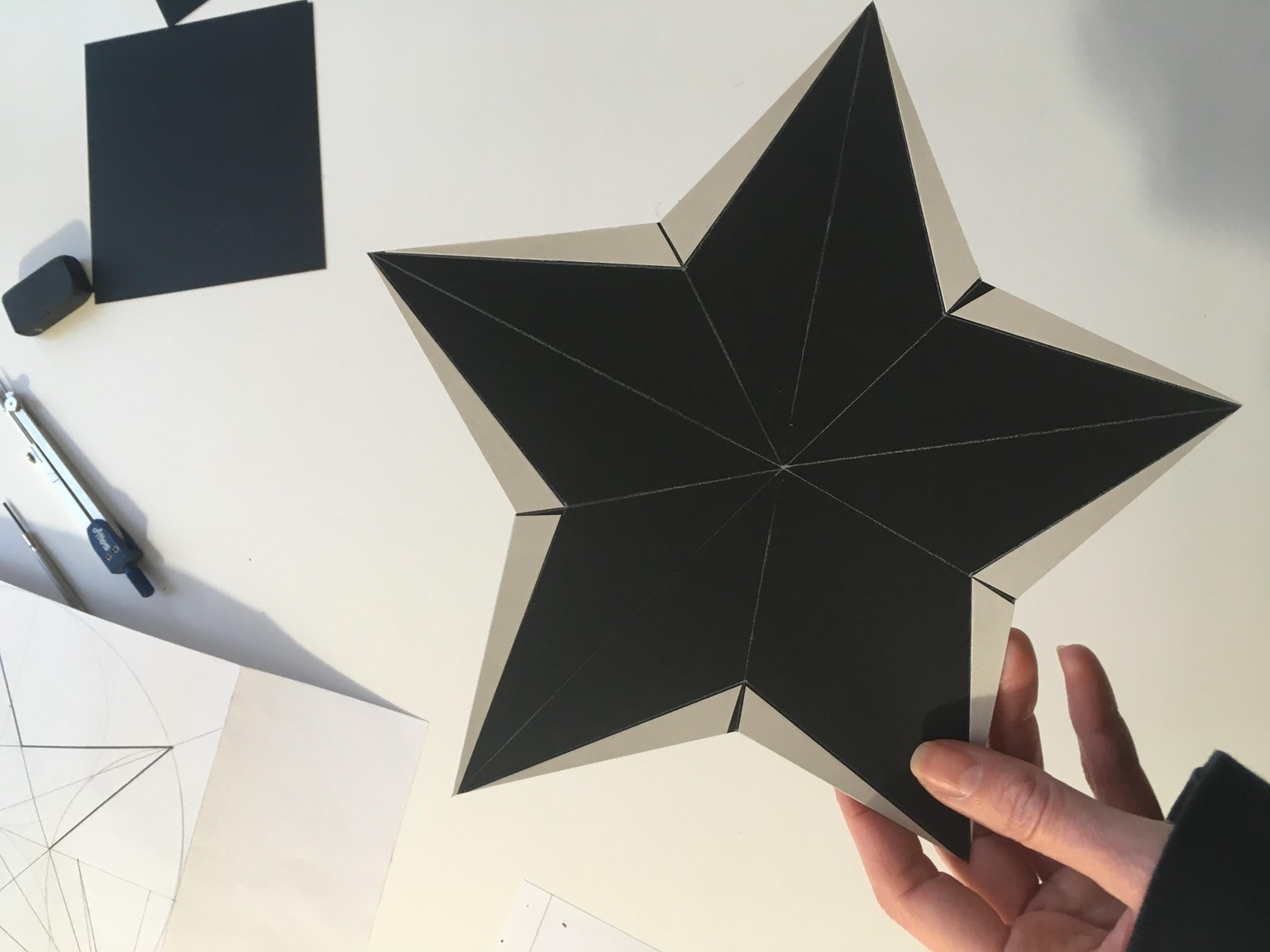 Geometric Star Paper Ornaments for Home Decor - image 19 - student project
