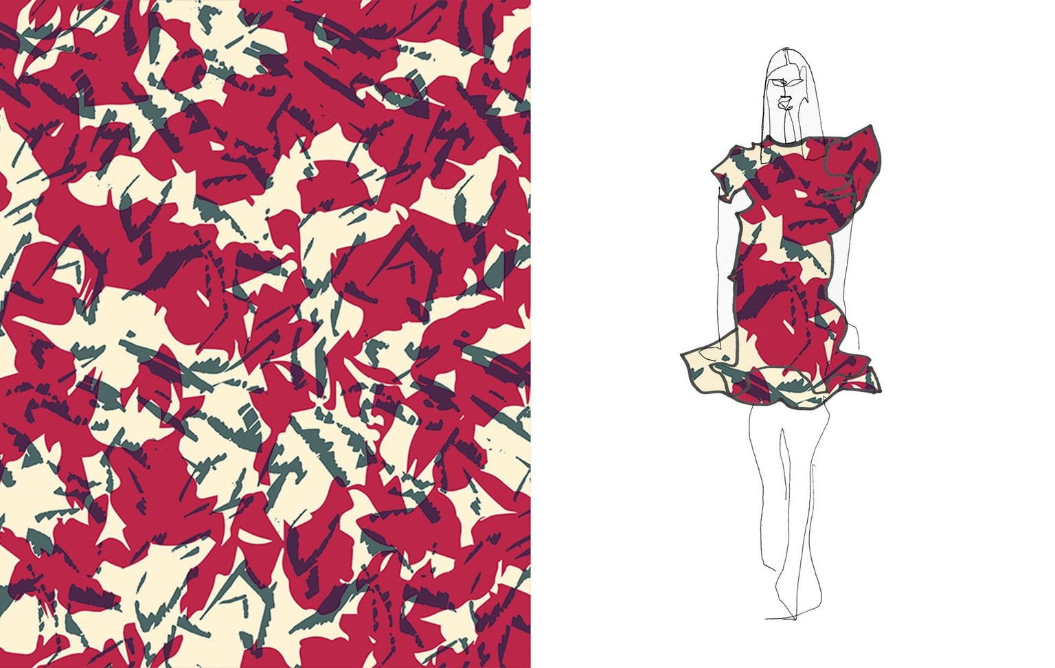 FROM MARKS TO FASHION PRINT DESIGN - image 10 - student project