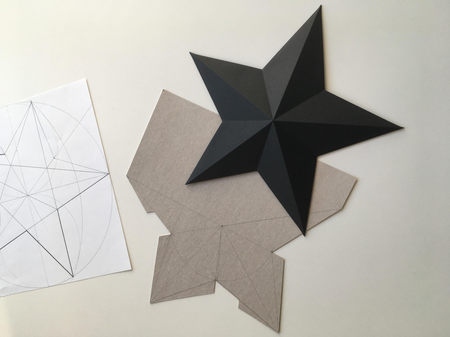 Geometric Star Paper Ornaments for Home Decor - image 18 - student project