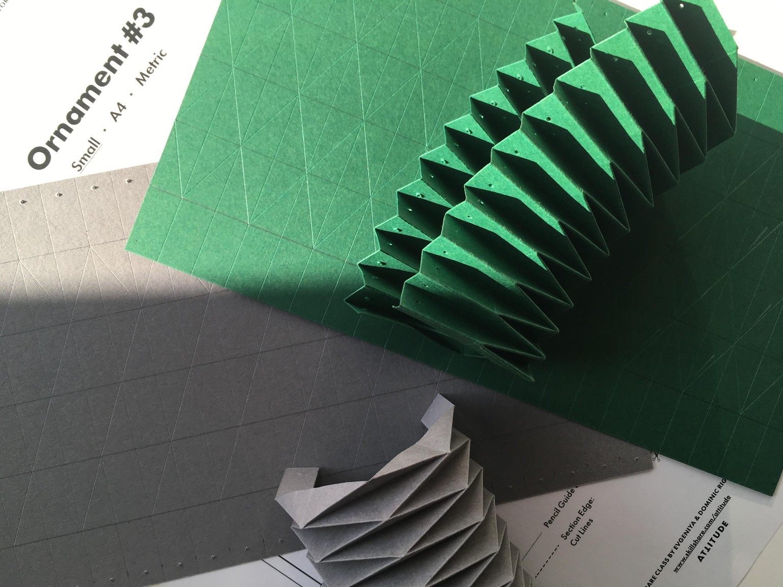 Geometric Origami Paper Ornaments - image 2 - student project