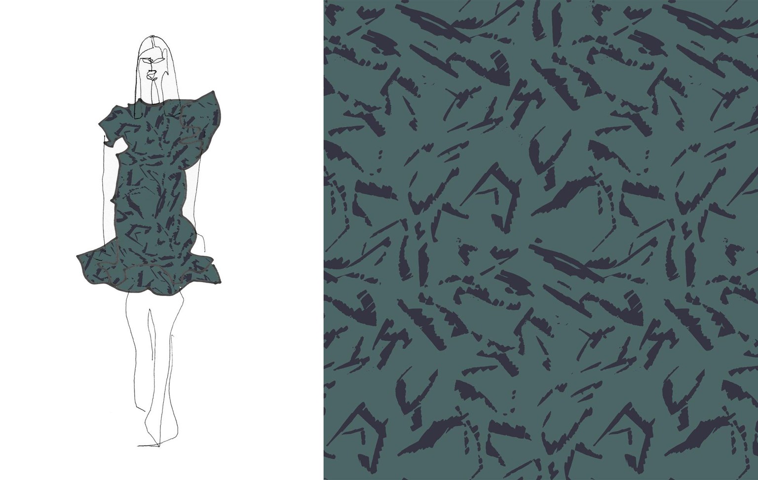FROM MARKS TO FASHION PRINT DESIGN - image 8 - student project