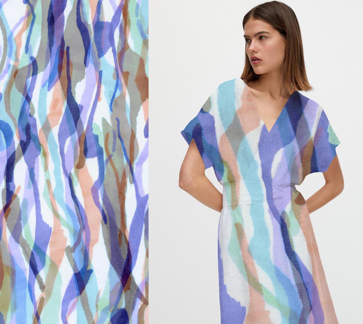 FROM MARKS TO FASHION PRINT DESIGN - image 4 - student project
