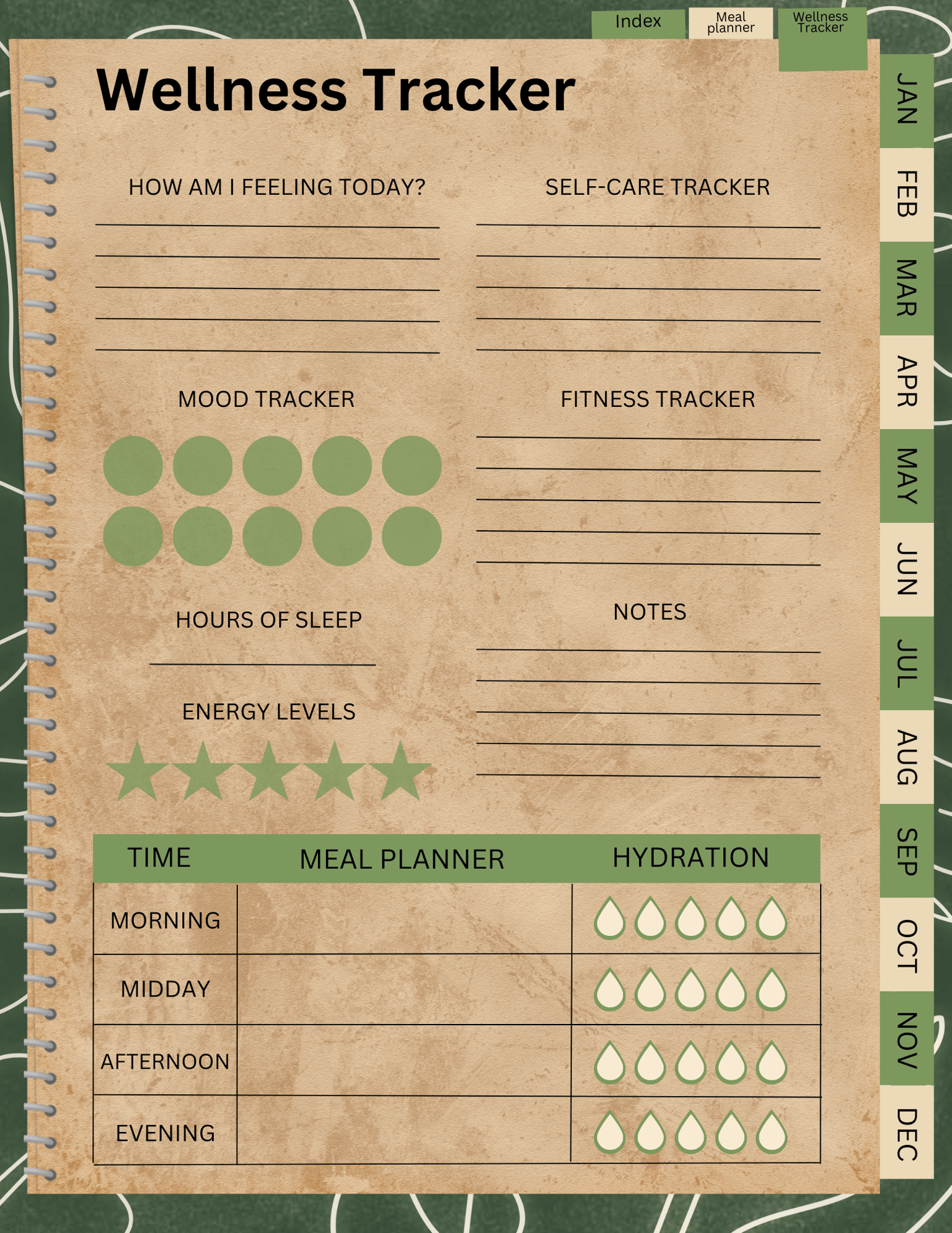 Digital Planner - Organic - image 3 - student project