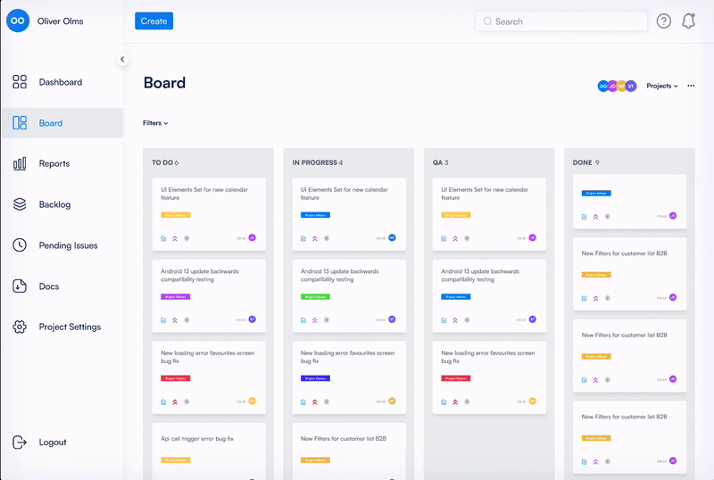 PM Dashboard - image 1 - student project