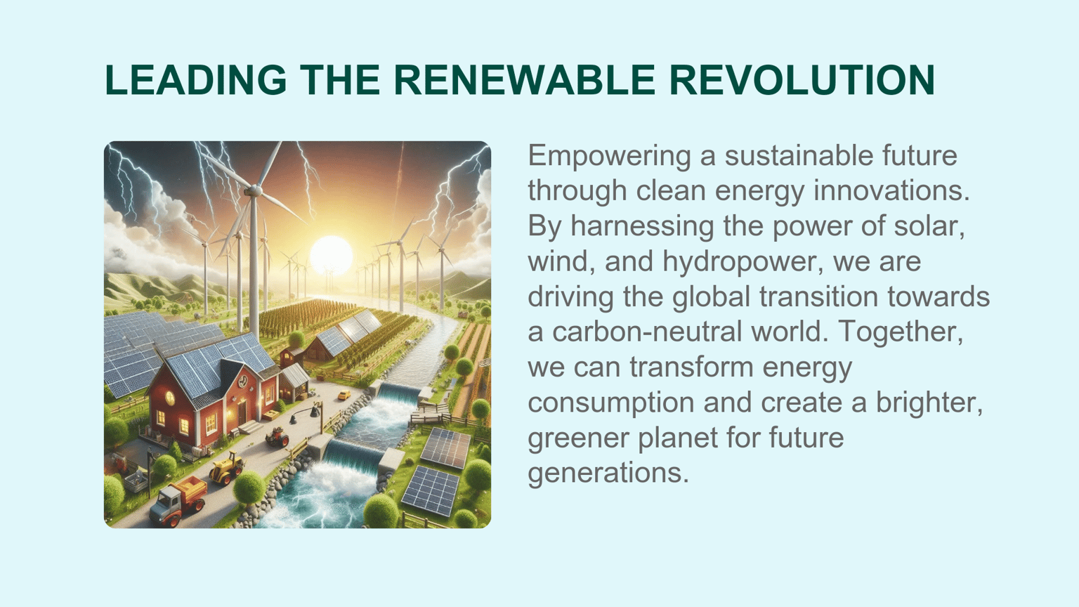 THE FUTURE OF RENEWABLE ENERGY: TRENDS AND INNOVATIONS - image 3 - student project