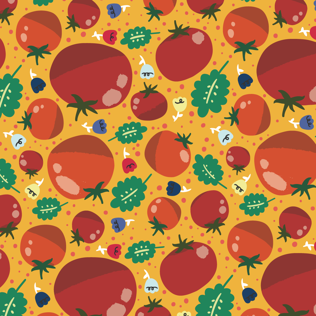 Procreate to AI - Tomatoes Pattern - image 2 - student project