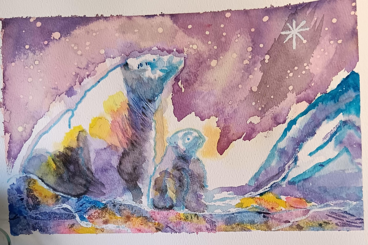 Mummy and Baby Polar Bears - image 1 - student project