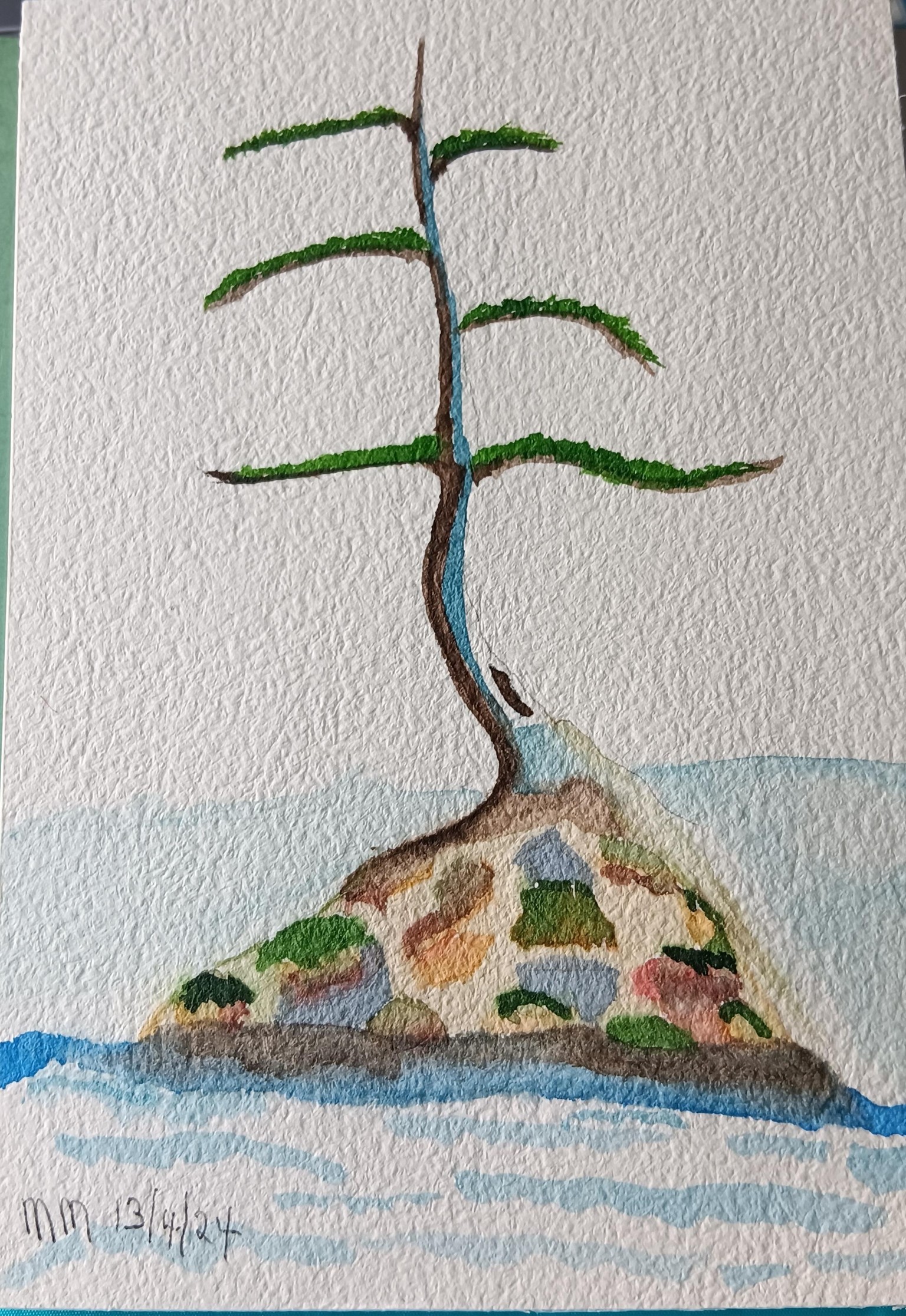 wind swept pine - image 1 - student project