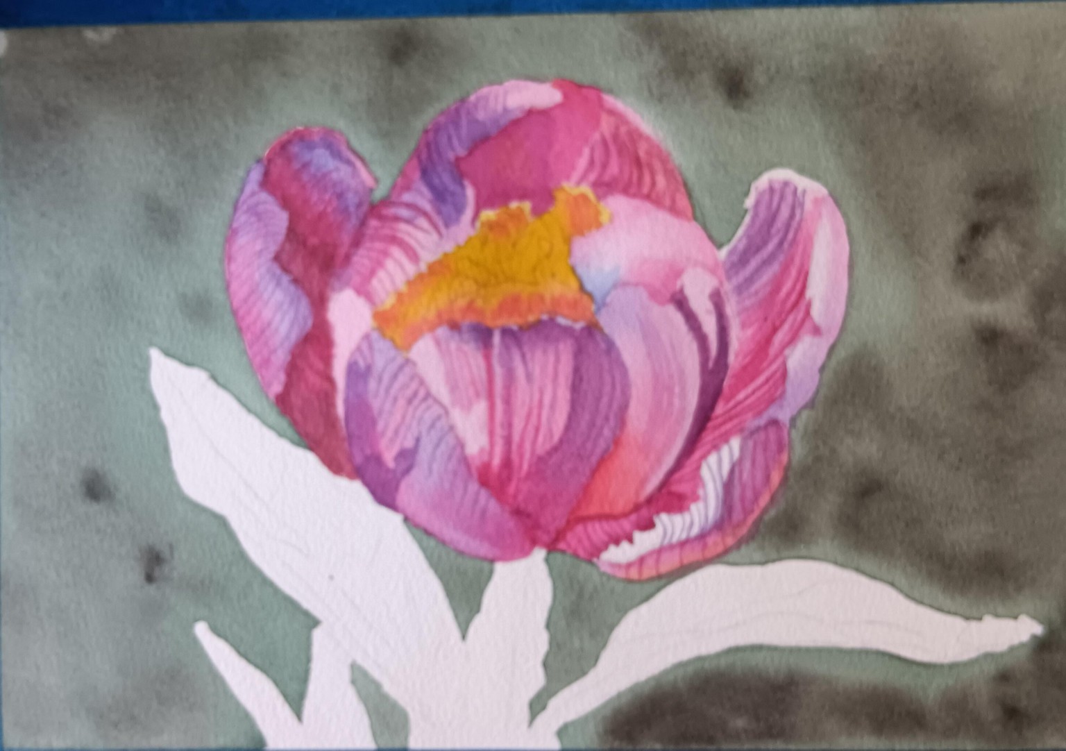 Peony  in Water Colour - image 4 - student project