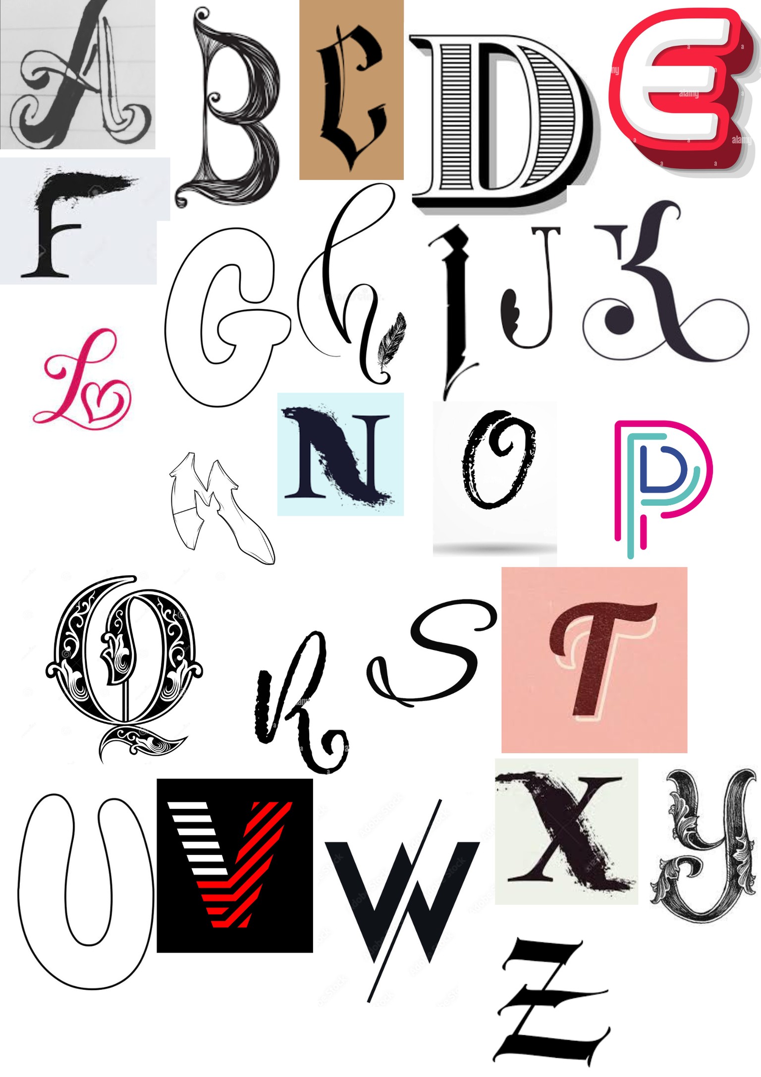 Typography Alphabet creation project - image 1 - student project