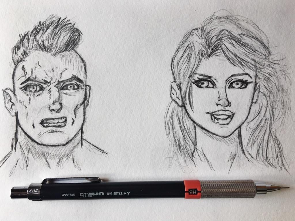 Comic Style Faces - image 1 - student project