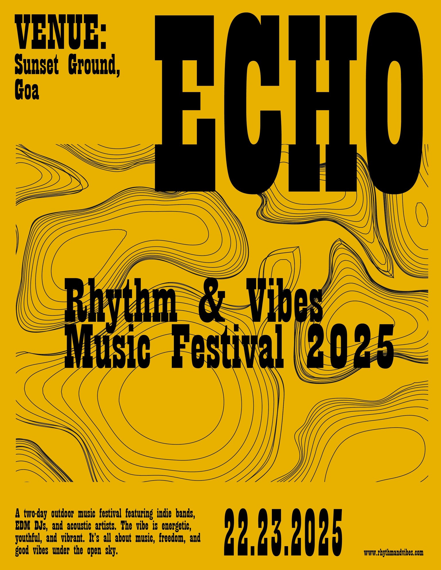 music festival poster - image 1 - student project