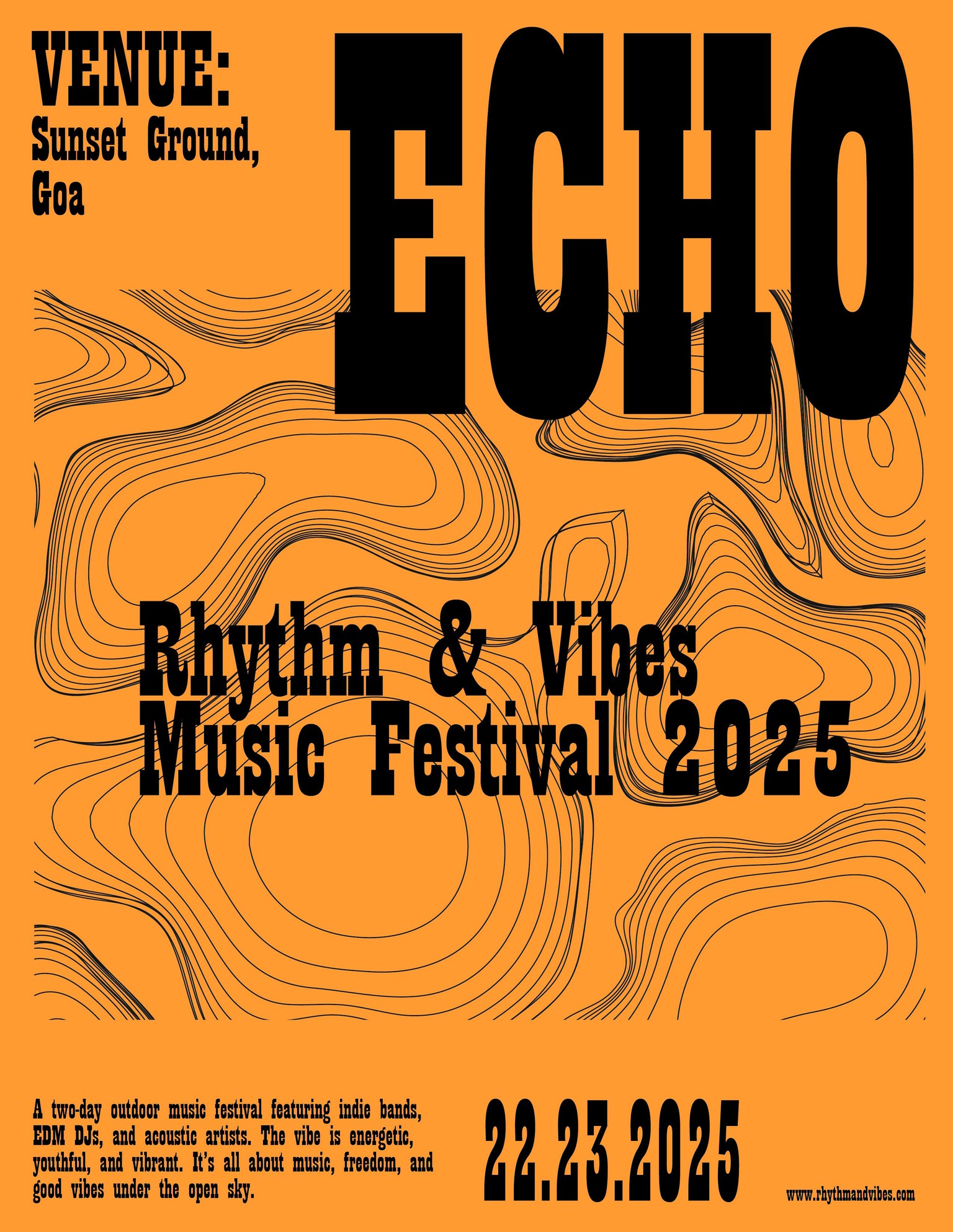 music festival poster - image 2 - student project