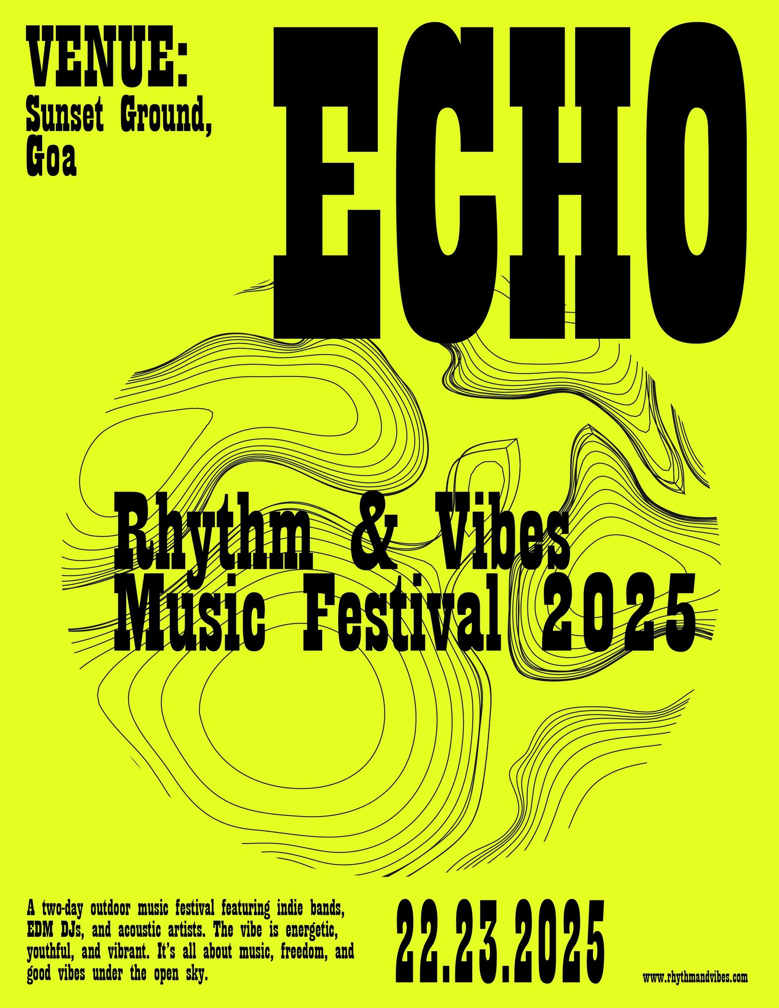 music festival poster - image 3 - student project