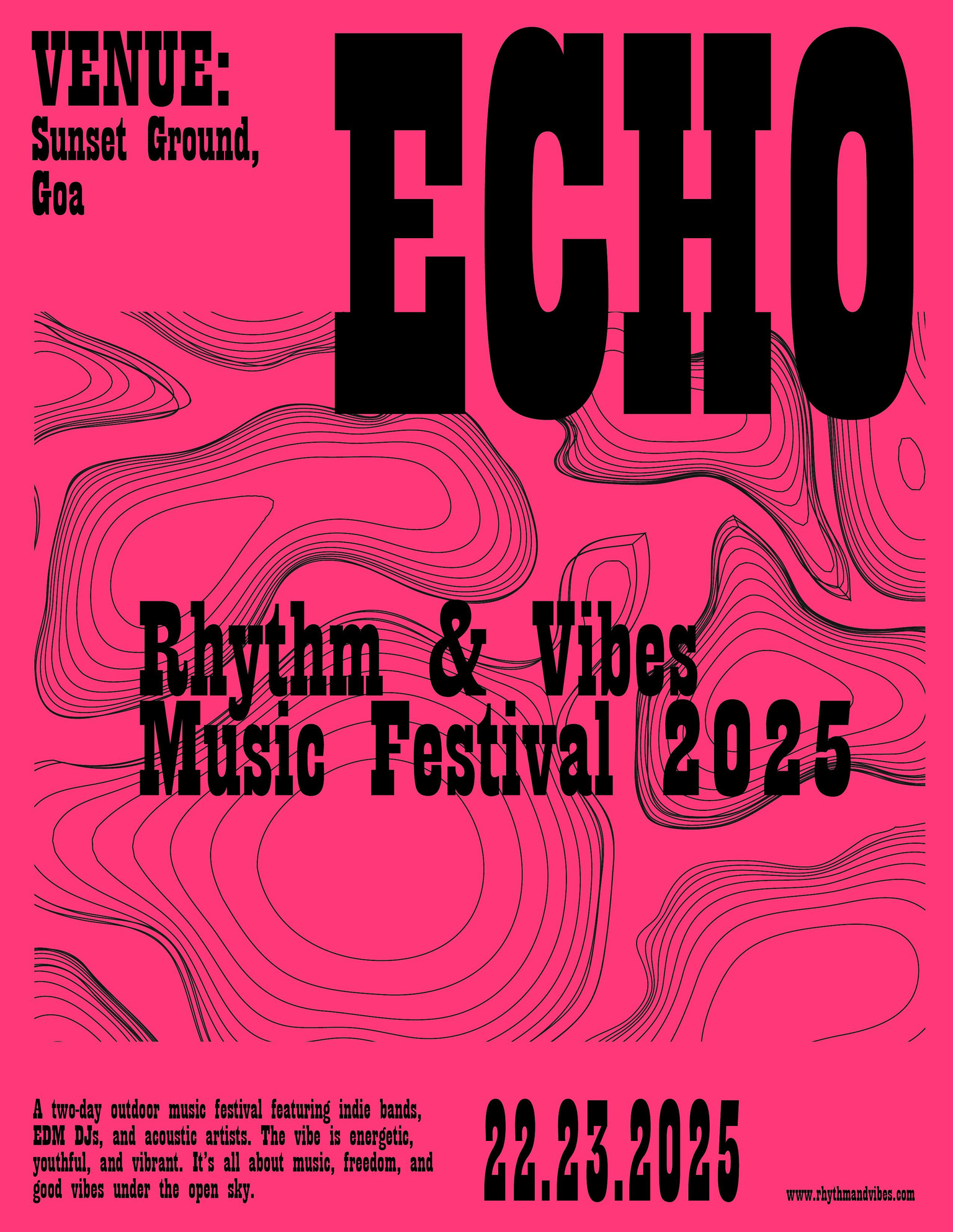 music festival poster - image 4 - student project