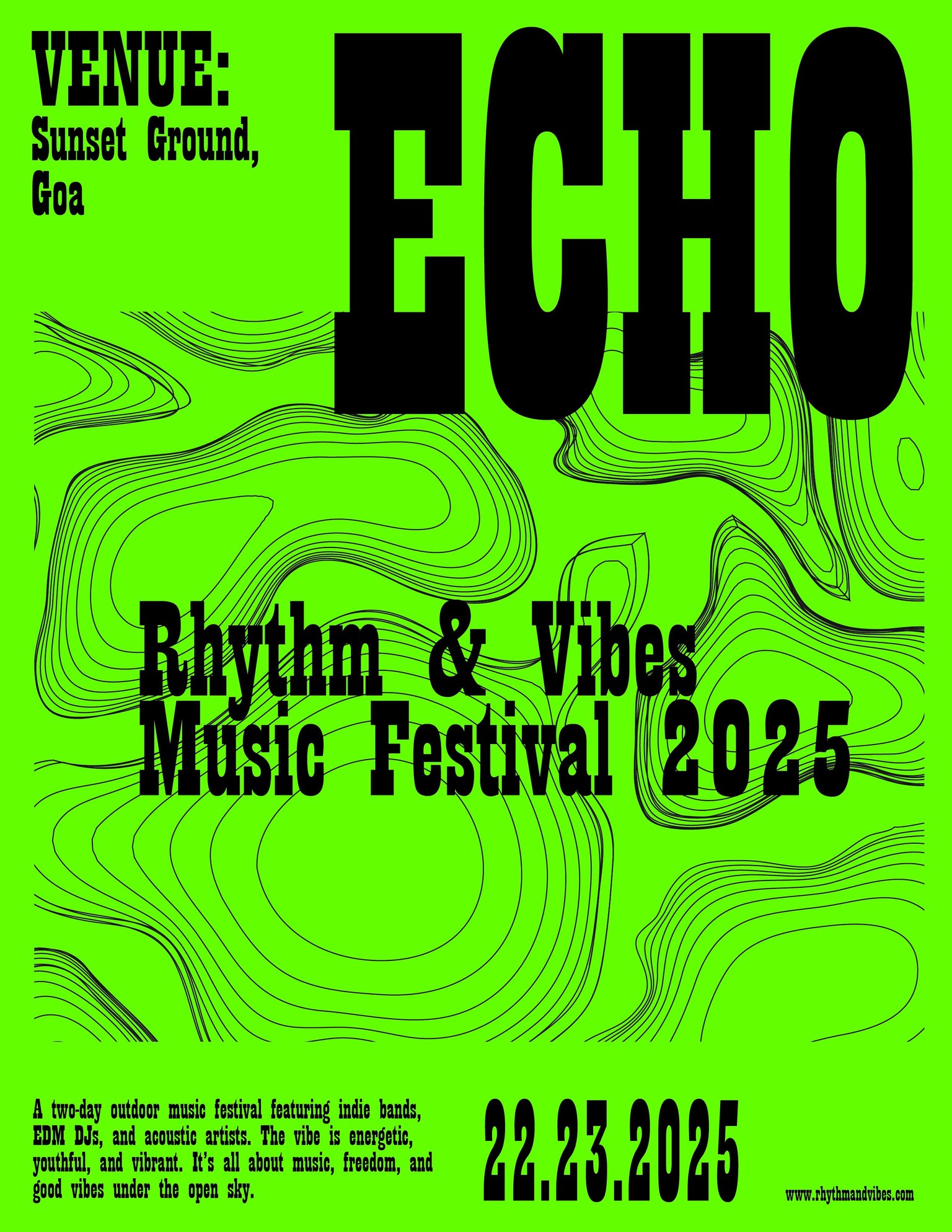 music festival poster - image 5 - student project
