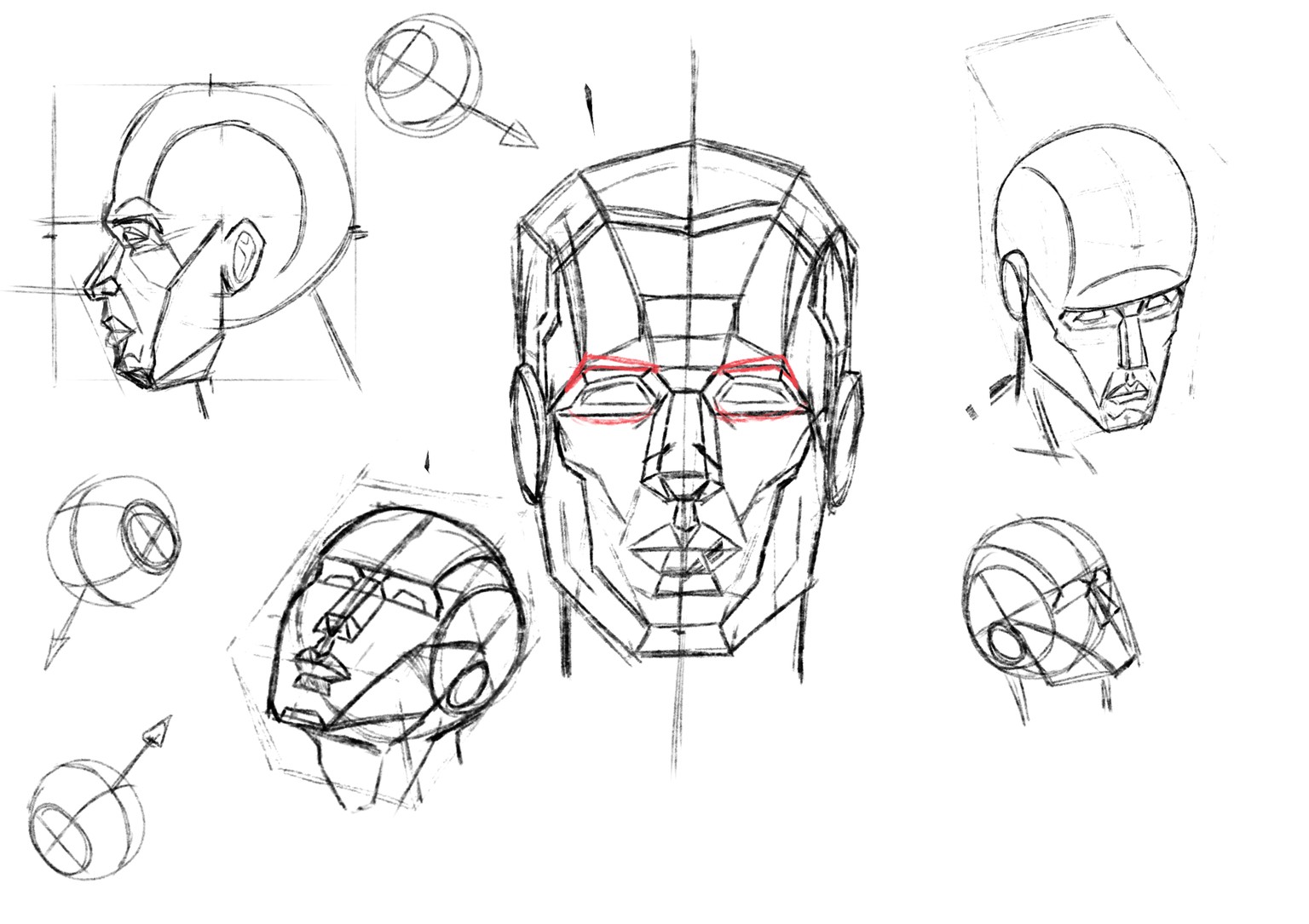 First Practice of the Planes of the Head - image 1 - student project