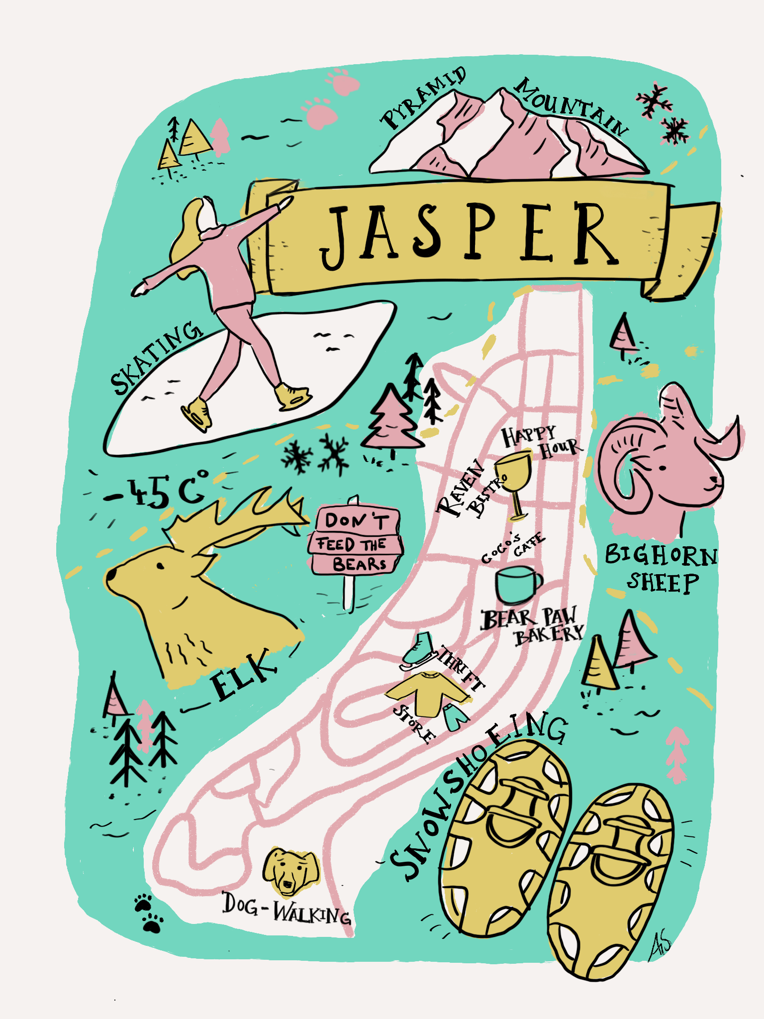 Winter in Jasper, Alberta - image 1 - student project